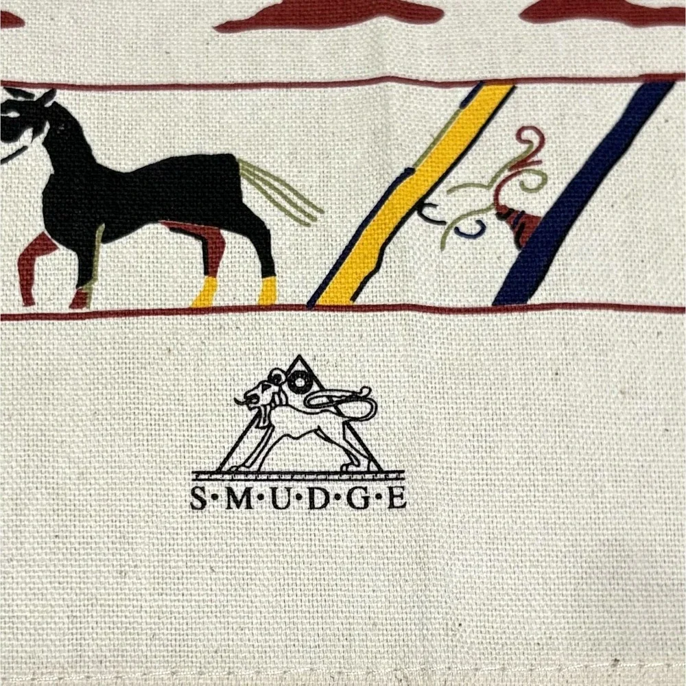 Bayeux Tapestry Tea Towel Made in England 100% Cotton Medieval Scene